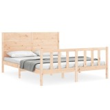 Cumpara ieftin Cadru de pat fara saltea, 160x200 cm, lemn masiv pin