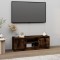 vidaXL Comodă TV cu ușă, stejar fumuriu, 102x30x36 cm 823355