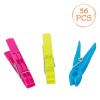 C&acirc;rlige Plastic, Model 8cm, Set 36 Bucăți, Multicolor, Oem