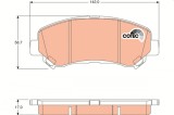 TRW GDB3467 COTEC set placute frana,frana disc