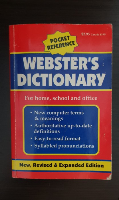 WEBSTER&#039;S DICTIONARY for Home, School and Office