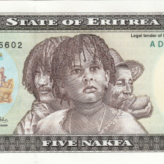 Eritreea, 5 nakfa 1997, UNC