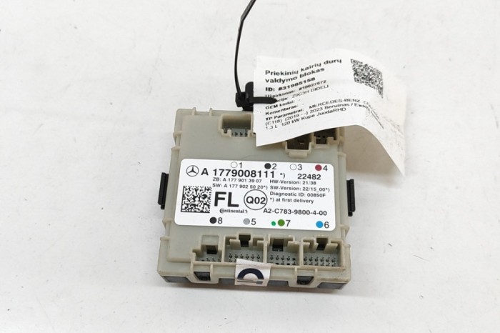 Modul de control ușă st&acirc;nga față MERCEDES-BENZ CLA Coupe C118 2023 OEM: A1779008111,A1779013907,A1779025020,A2C7839800400 | 31985158