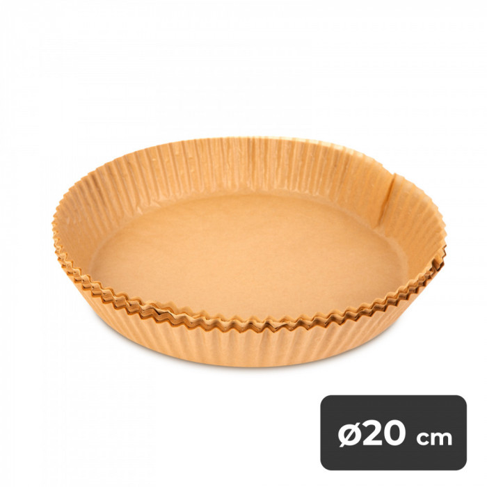 Hartie de copt pentru friteuza cu aer - rotunda - 20 cm - 50 buc/pachet