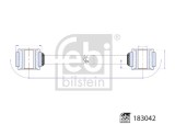 FEBI BILSTEIN 183042 Brat/bieleta suspensie stabilizator