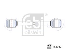 FEBI BILSTEIN 183042 Brat/bieleta suspensie stabilizator