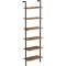 VASAGLE Etajera tip scara 6 rafturi, PAL si cadru metalic, 60x30x205 cm, maro rustic Household NewTrend