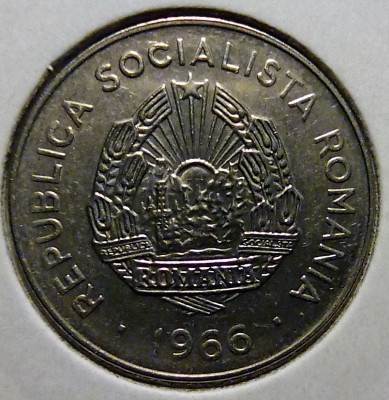 Moneda 25 bani 1966 foto