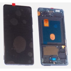 Display ecran cu Touchscreen si Rama compatibil cu Samsung S20 FE, G780, Original Change Glass, Negru
