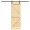 vidaXL Ușă glisantă cu set de feronerie 70x210 cm, lemn masiv de pin 3332610