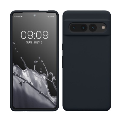 Husa Kwmobile pentru Google Pixel 7 Pro, Gri inchis, Silicon, KWM0000171J027C foto