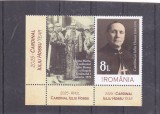 ROMANIA 2025 ANUL CARDINAL IULIU HOSSU Serie 1 timbru cu vinieta stanga LP2501 , MNH.