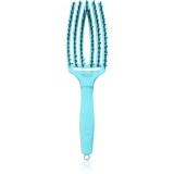Olivia Garden Fingerbrush Boar &amp; Nylon perie de par cu peri de nailon și de mistreț Dolce Vita Blue Sky 1 buc