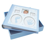 Album foto Baby Personalizabil 10x15cm Amprente bebelus cutie - albastru, ProCart