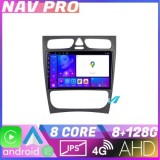 Navigatie Mercedes C W203 2000 2004 KIT clk EDOTEC-LITE Android Ecran 720P Octa Core 8 128 Carplay CarStore Technology