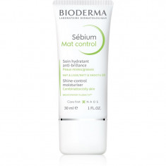Bioderma Sébium Mat Control crema hidratanta usoara pentru piele lucioasa cu pori dilatati 30 ml