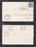 France 1870 Postal History Rare Cover + Content PARIS DB.342