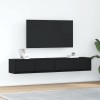 VidaXL Dulapuri TV 2 buc Stejar negru 80x31x25,5 cm Lemn prelucrat