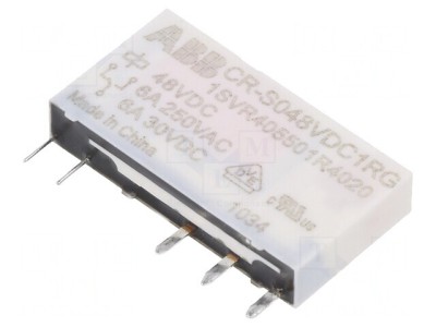 Releu Miniatură SPDT 48VDC THT Serie CR-S foto