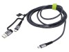Cablu USB 2.0 A la C 3m negru și gri, Goobay