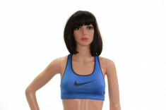 Bustiera sport dama-Nike, S, Albastru foto