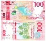 Bancnota Cura&ccedil;ao &amp; St. Maarten 100 Gulden 2025 P-4 UNC