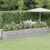 VidaXL Strat înălțat grădină 440x80x68 cm oțel galvanizat 318972