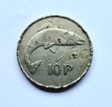 Irlanda _ 10 Pence 1973 _ km # 23 _ cupru nichel