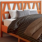 Gossi tablie de pat, maro ceruit, 160 cm, lemn masiv de pin