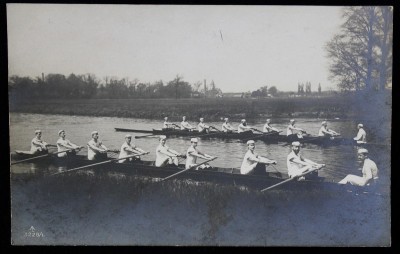 CONCURS DE CANOTAJ IN GERMANIA , CARTE POSTALA ILUSTRATA , MONOCROMA, NECIRCULATA , PERIOADA INTERBELICA foto