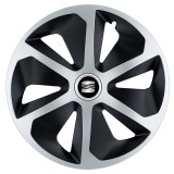 Set 4 capace roti Roco Gri-Negru R17 pentru gama auto Seat
