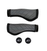 Set 2 Mansoane Ergonomice Moto/Bicicleta Jet G-315, Negru/Gri, 22.2mm, 135mm