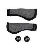 Set 2 mansoane ergonomice, Jet G-315, culoare negru/gri Cod:A719