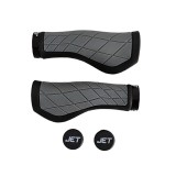 Set 2 mansoane ergonomice, Jet G-315, culoare negru/gri Cod:A719