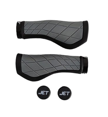 Set 2 mansoane ergonomice, Jet G-315, culoare negru/gri Cod:A719 foto