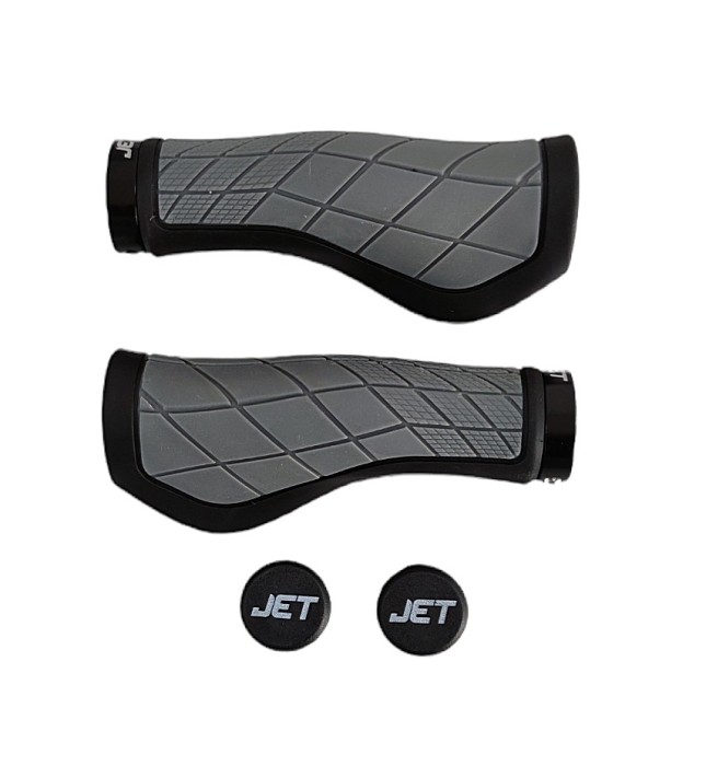 Set 2 mansoane ergonomice, Jet G-315, culoare negru/gri Cod:A719