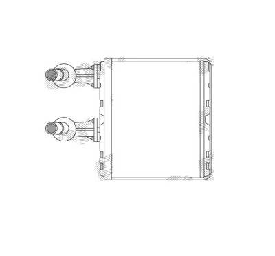 Radiator Incalzire Nissan Maxima, 01.2001-12.2003, motor 2.0 V6, 2.5 V6, 3.0 V6, 3.5 V6, benzina, aluminiu brazat/aluminiu, 193x150x26 mm, foto
