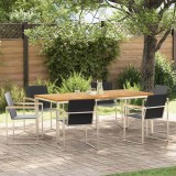 Cumpara ieftin Set de masă pentru grădină 7 pcs Lemn masiv de teak