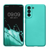 Husa Kwmobile pentru Samsung Galaxy S21 FE, Verde, Silicon, KWM000013FE014C, Carcasa