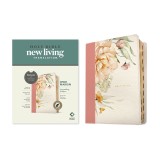 NLT Wide Margin Bible, Filament-Enabled Edition (Leatherlike, Dusty Pink Blossoms, Indexed)