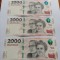 3 x Argentina 2000 pesos UNC consecutive