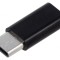 Adaptor USB 3.1 Micro USB B și USB C Negru