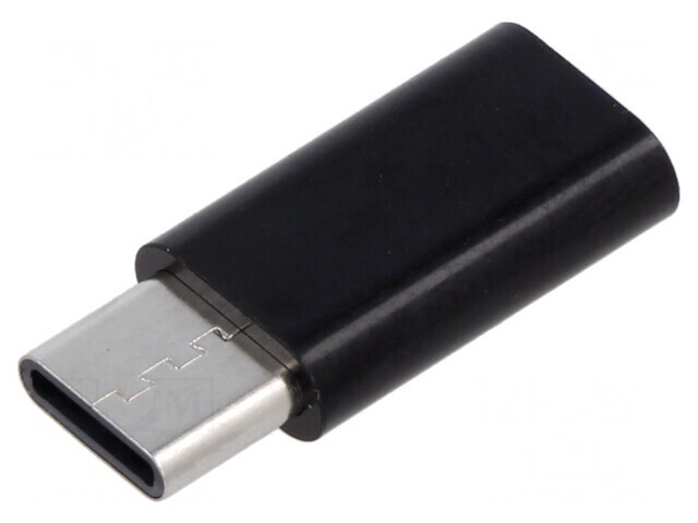 Adaptor USB 3.1 Micro USB B și USB C Negru