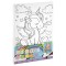 Set creativ Picteaza pe numere, Canvas unicorn