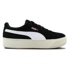 Tenisi femei Puma Vikky Platform Ribbon Negru Alb foto