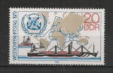 D.D.R.1979 Ziua mondiala a marinei SD.458, Nestampilat