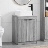 Cumpara ieftin Dulap pentru Chiuveta de Baie Sonoma gri 54 x 41 x 100 cm