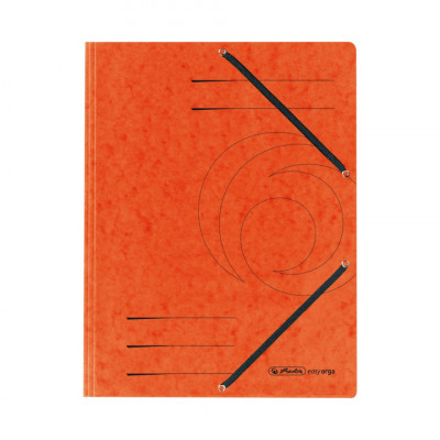 Dosar carton plic a4, inchidere cu elastic, culoare portocaliu foto