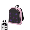 Rucsac Inteligent Pixen LED Roz - Ecran Personalizabil, Control Aplicatie Mobila, PC+ABS, 30x26x12 cm