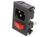 Conector Alimentare AC 10A 250VAC IEC 60320